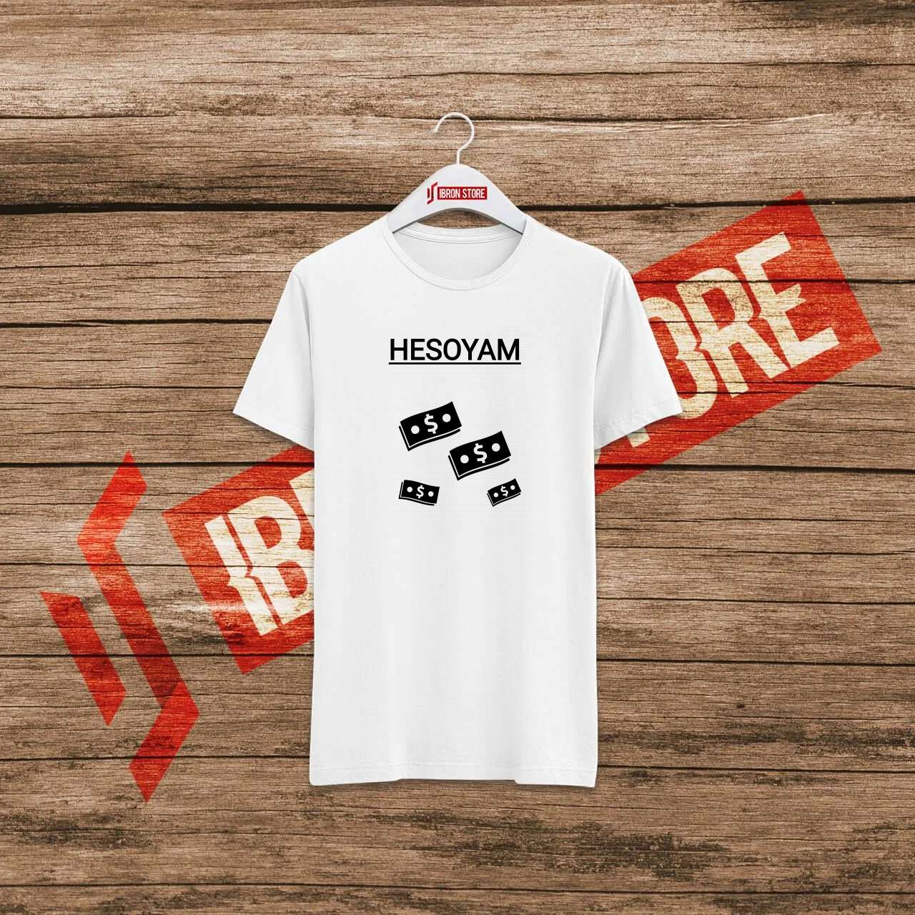 HESOYAM - Money mintás unisex póló (fehér)