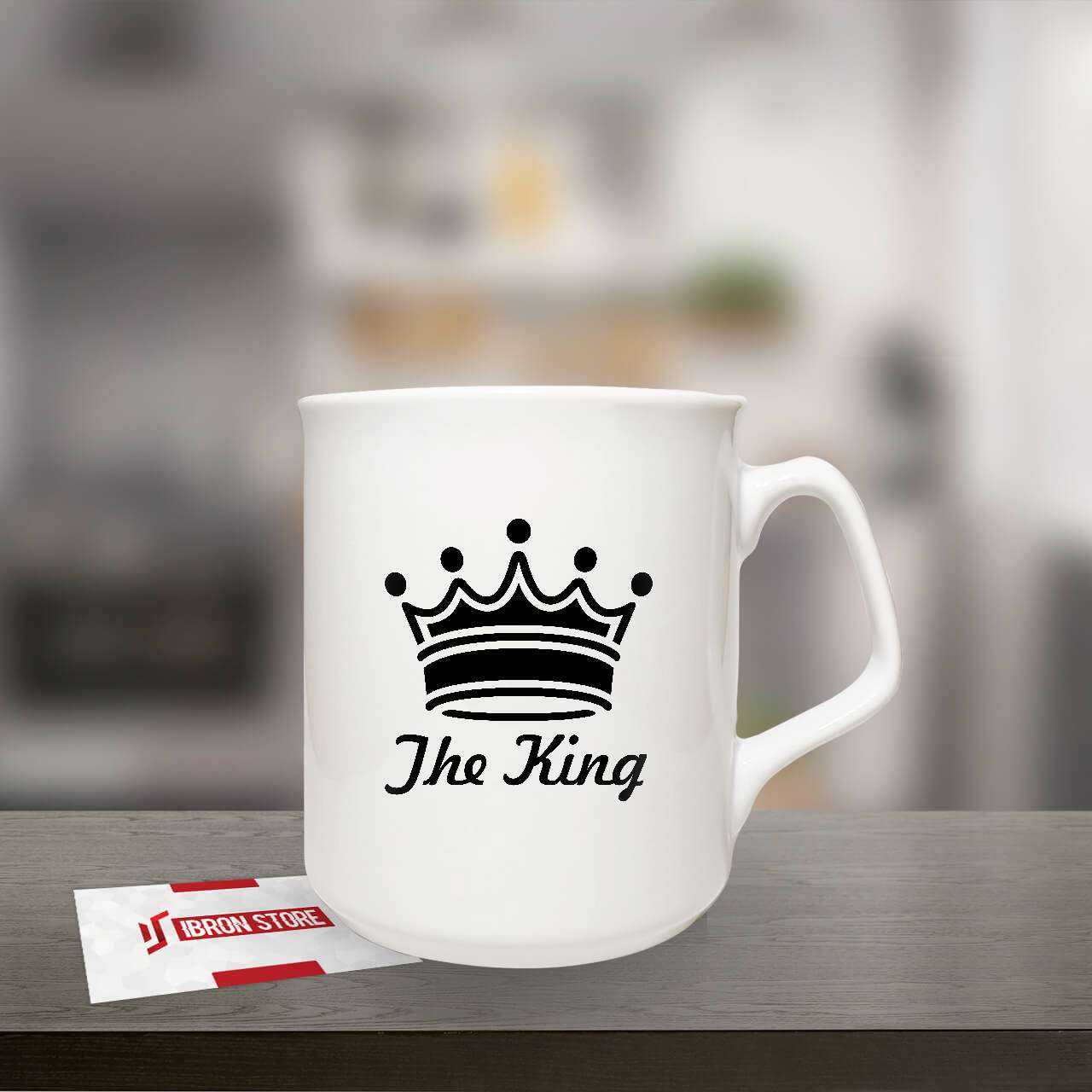 The King mintás kávés bögre