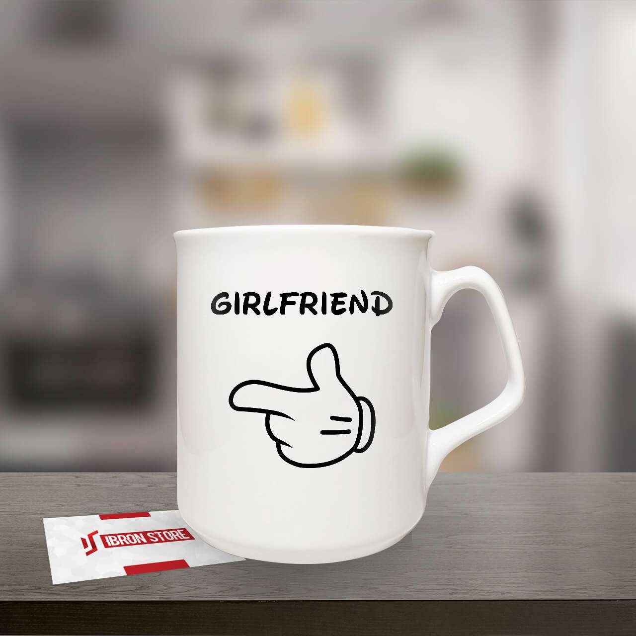 Girlfriend mintás kávés bögre