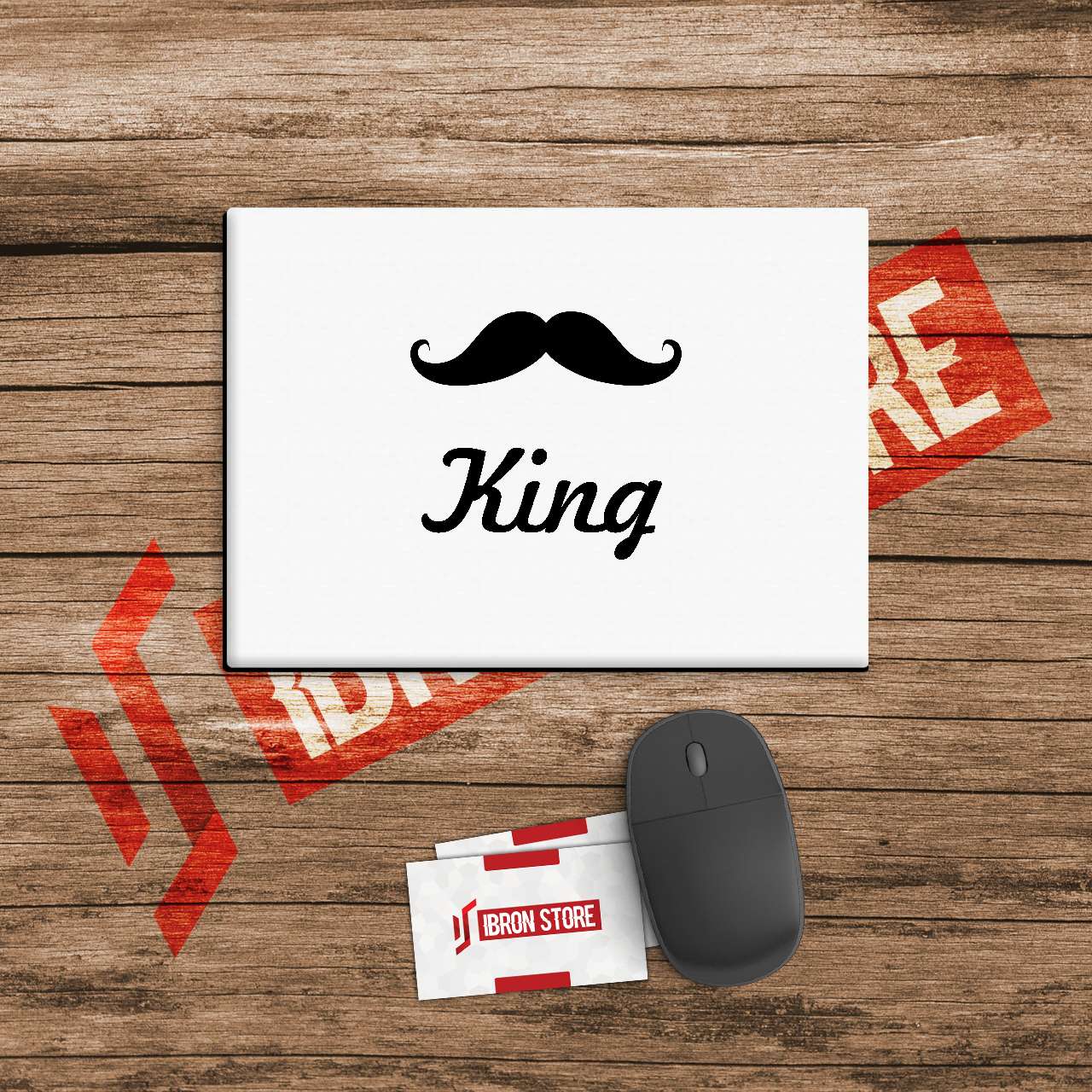 King mintás egérpad (3mm vastag)