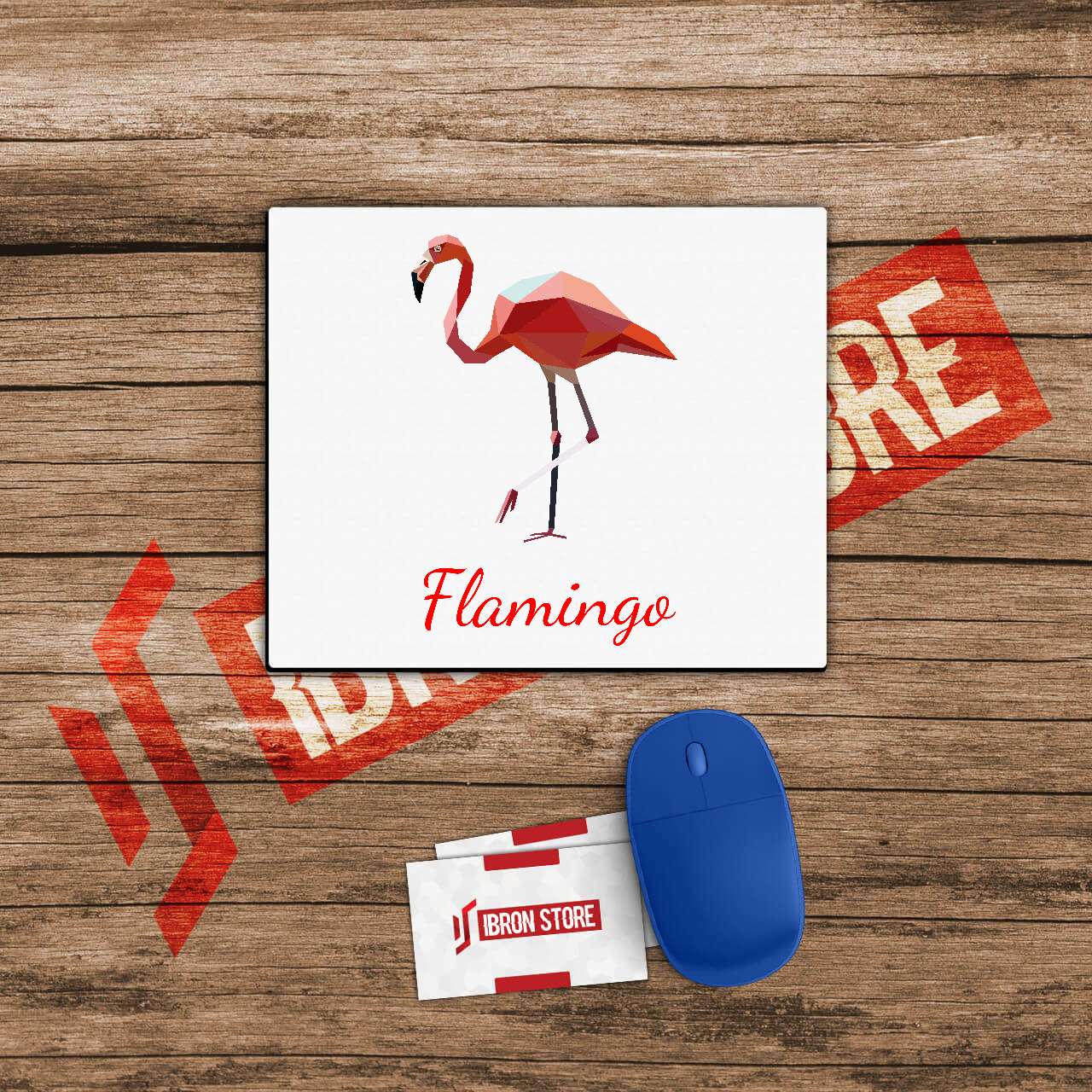 Flamingó mintás egérpad (5mm vastag)