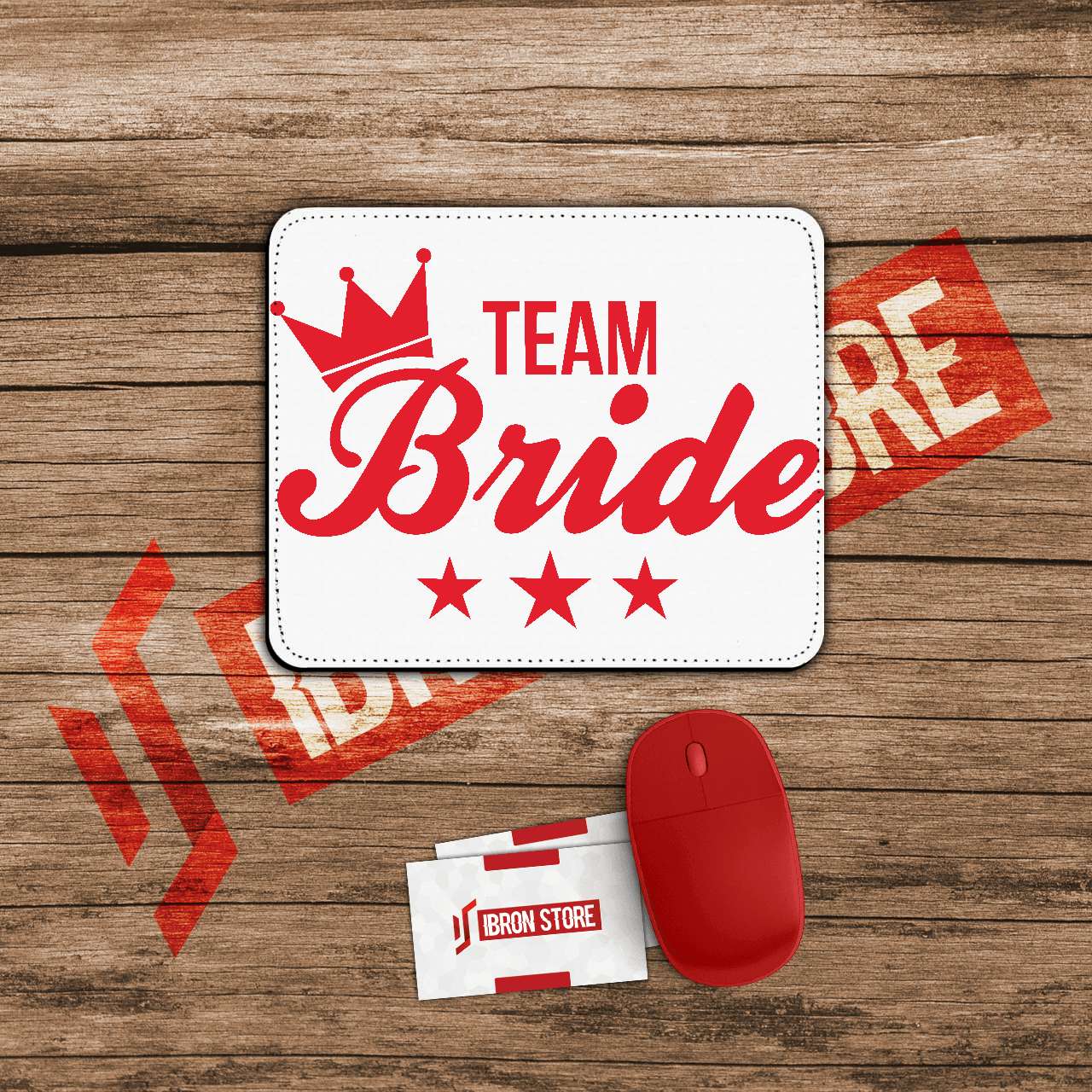 Bride team mintás prémium egérpad (6mm vastag)