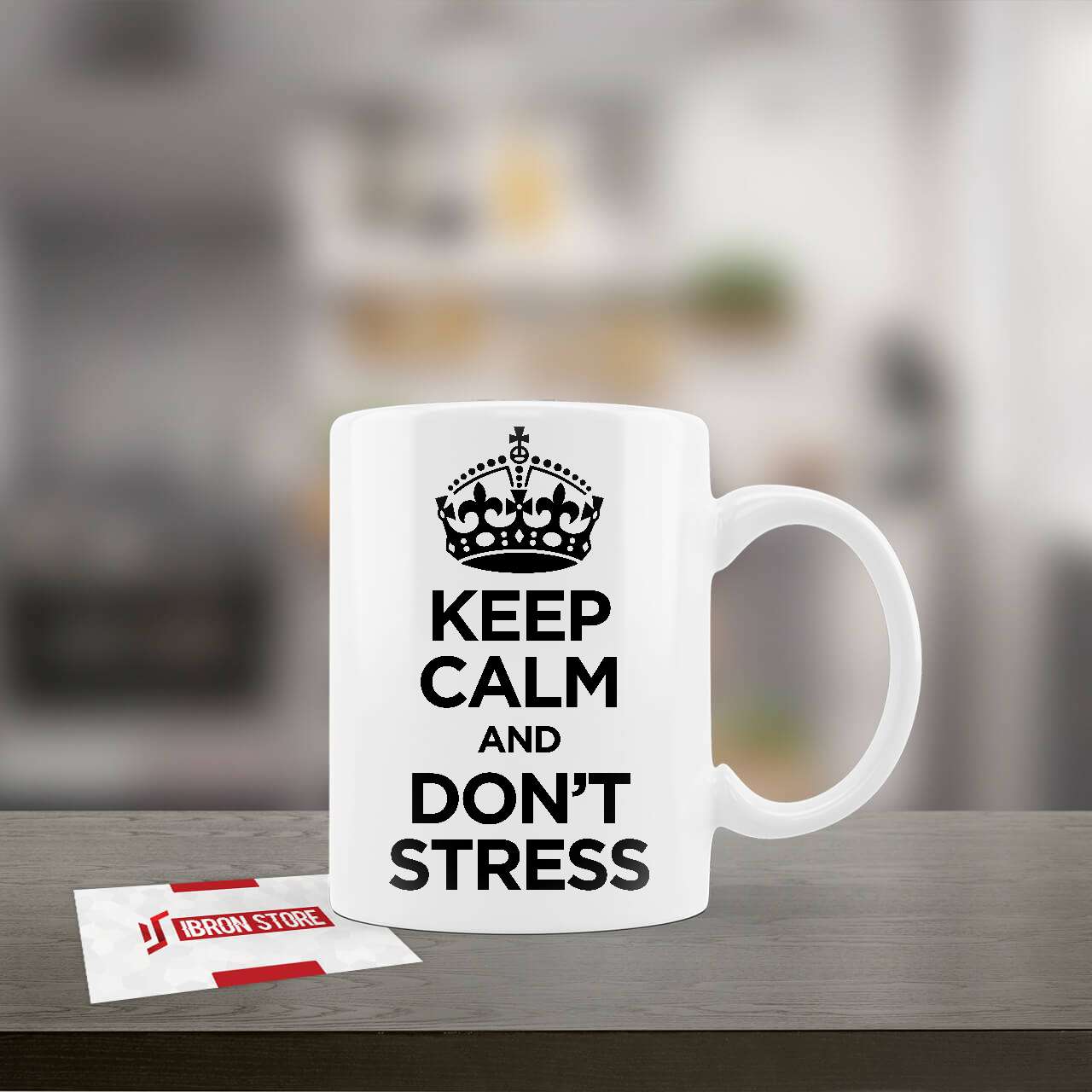 Keep calm and dont stress mintás fehér bögre