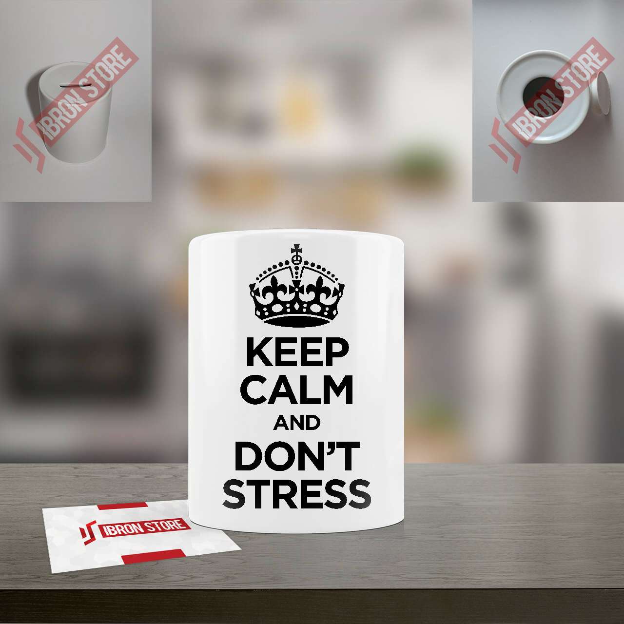 Keep calm and dont stress mintás persely