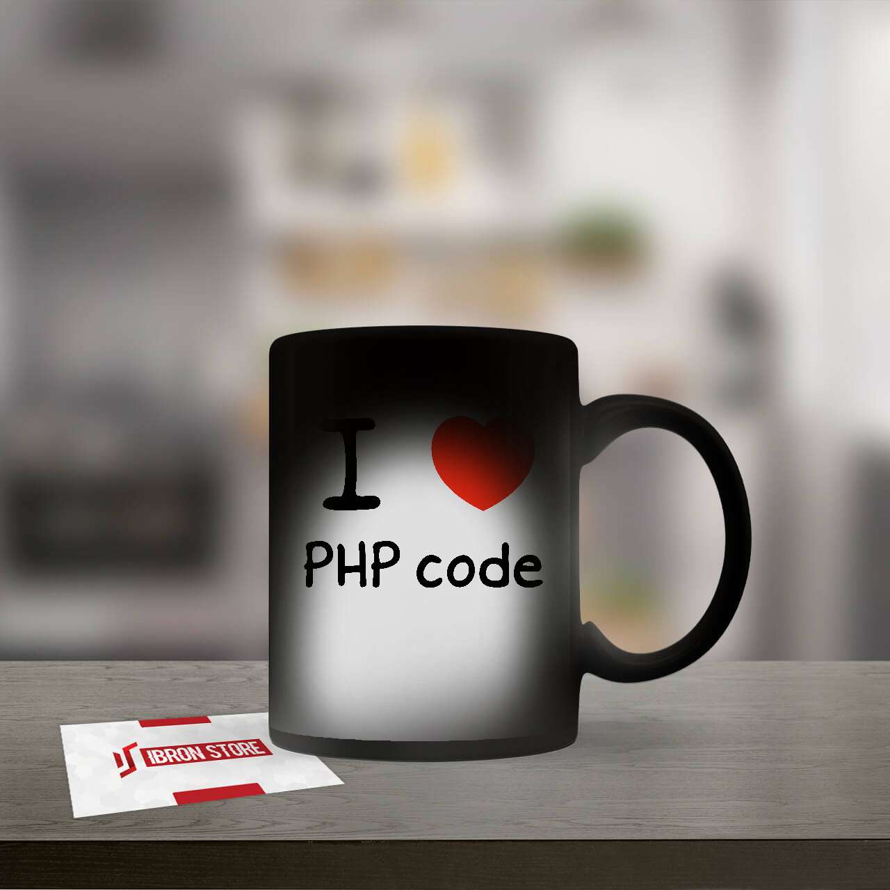 I love PHP code mintás hőre változó mágikus bögre (matt)